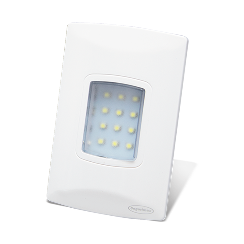 LAMPARA DE EMERGENCIA LED 100 LÚMENES DE EMPOTRAR EN CHALUPA  COLOR BLANCO CODIGO 25684