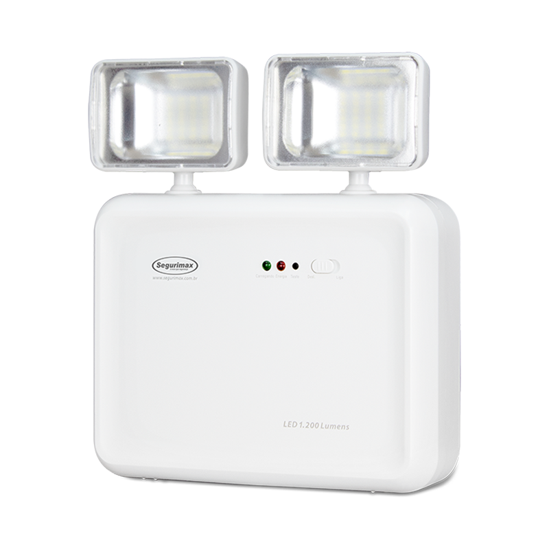 LAMPARA DE EMERGENCIA LED ALTO FLUJO 1200 LÚMENES 2 FAROS IP 20 CODIGO 24707