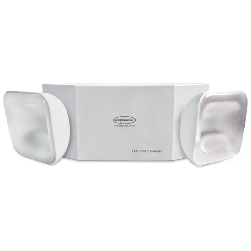 LAMPARA DE EMERGENCIA LED RECTANGULAR 200 LUMENES 2 FAROS CODIGO 31250