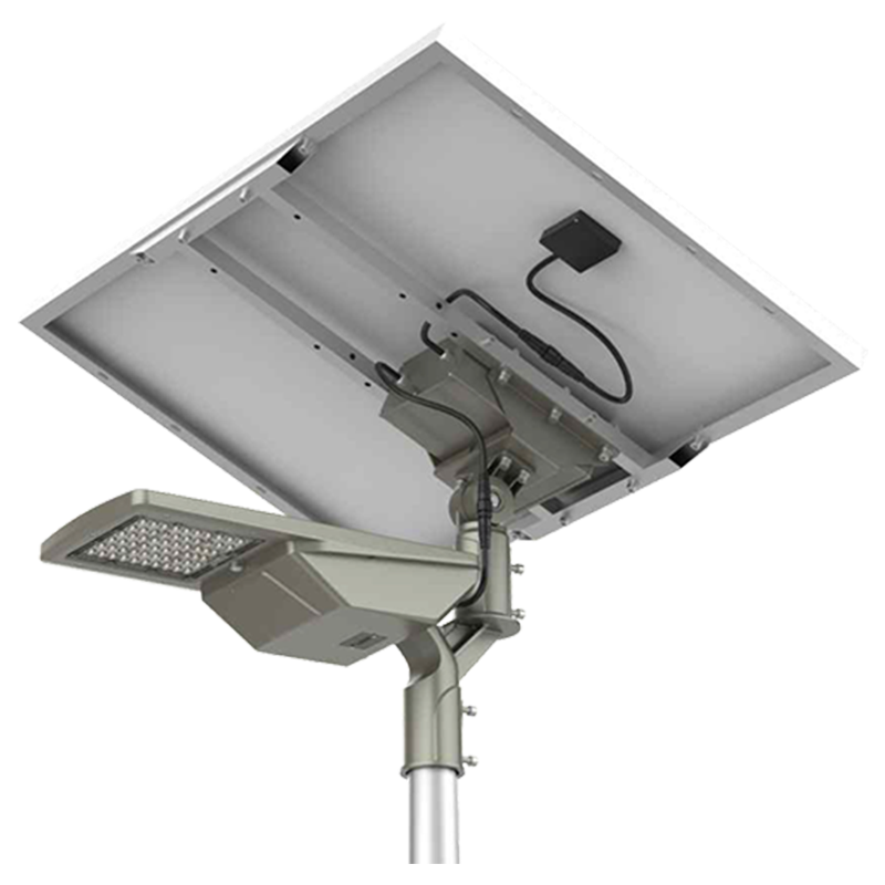 LUMINARIO PARA VIALIDAD SOLAR 50W 9500 Lm 5700K C/PANEL 90W